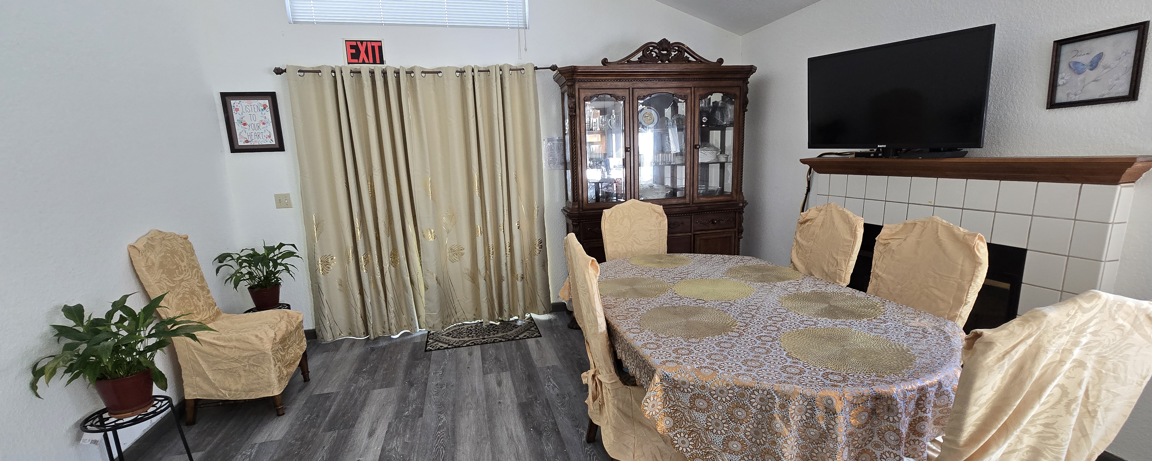 Dining area of the care home