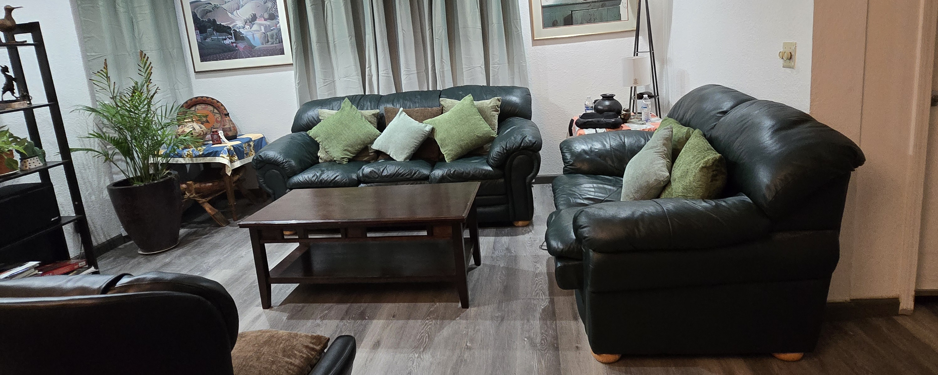 The living room of the care home